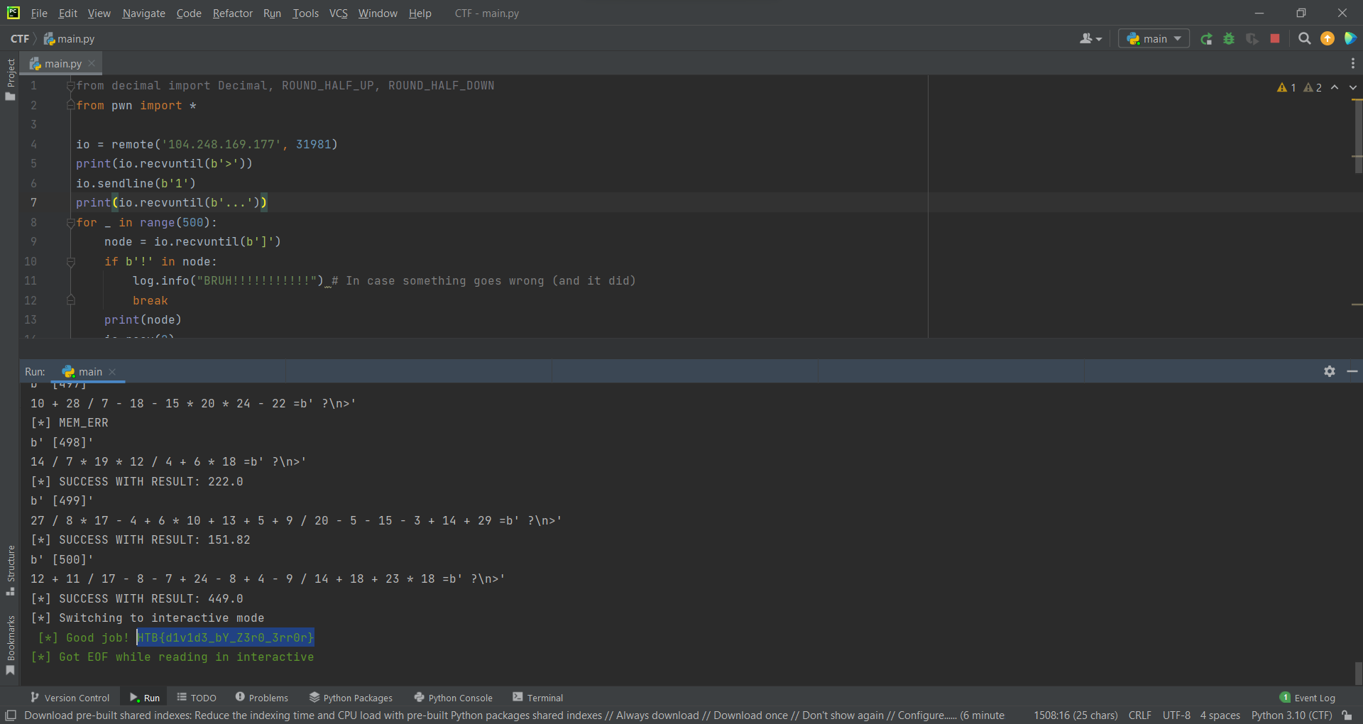 The dumb round() of python